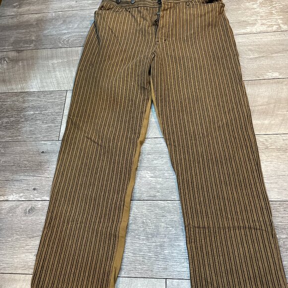 VTG Vah Maker two-toned striped saddle carpenter Pants Made In USA Size 38 / 40 - Picture 1 of 8